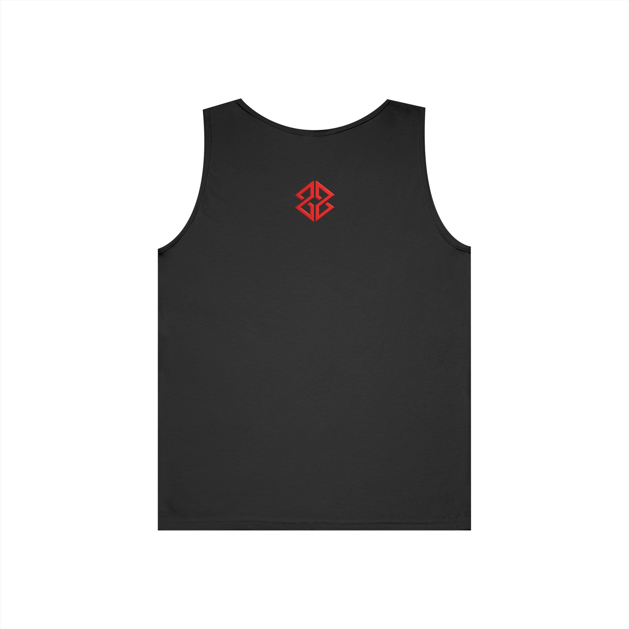Black Tank with red back logo